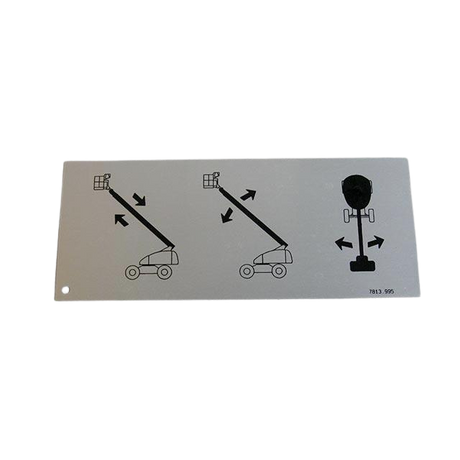 Part Number 3078139950 Label fits Haulotte