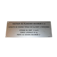 Part Number 3078140050 Floor Height + Load Label fits Haulotte