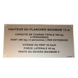 Part Number 3078140600 Floor Height + Load Label fits Haulotte