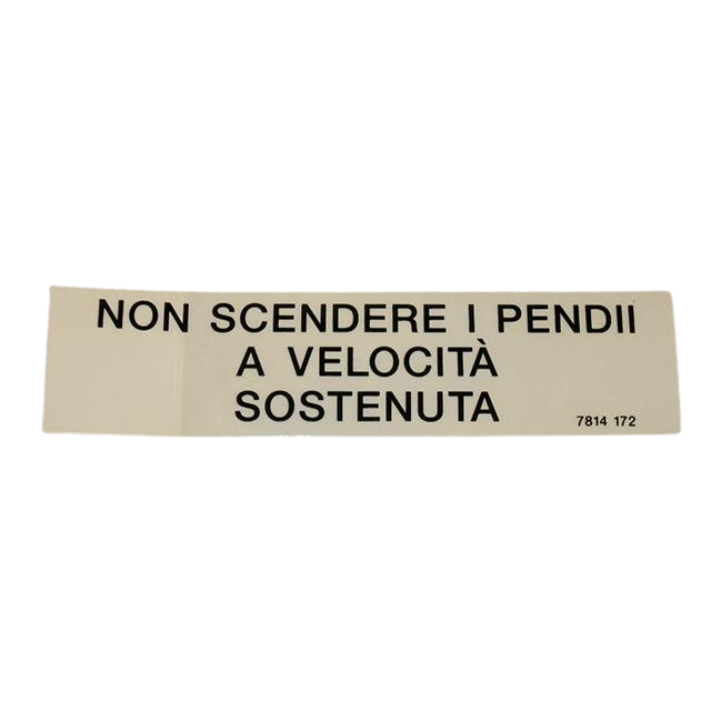 Part Number 3078141720 Ne Pas Descendre Label fits Haulotte