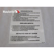 Part Number 3078142300 Labels fits Haulotte