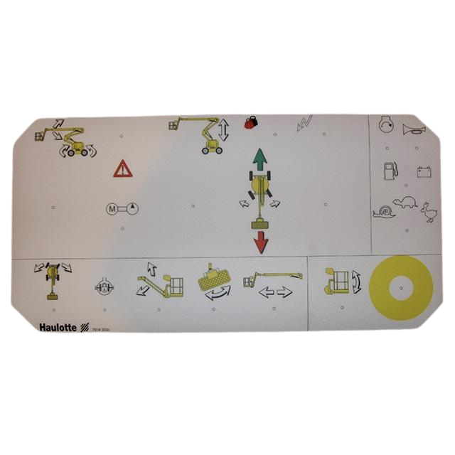 Part Number 3078143030 Top Panel Label fits Haulotte