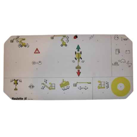 Part Number 3078143030 Top Panel Label fits Haulotte