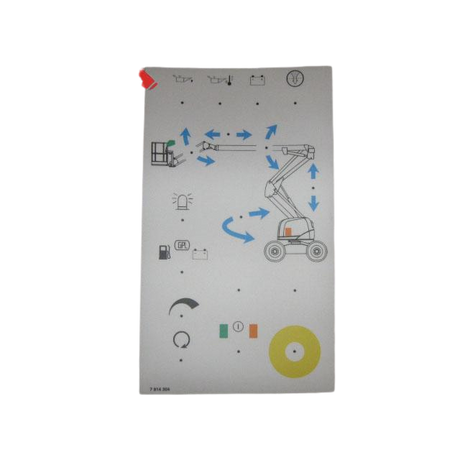 Part Number 3078143040 Bottom Panel Label fits Haulotte