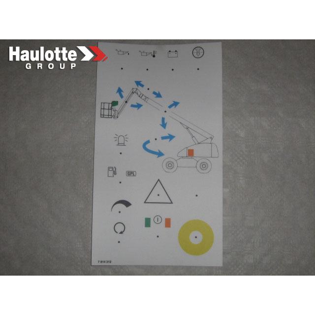 Part Number 3078143120 Coffret Tourel Label fits Haulotte
