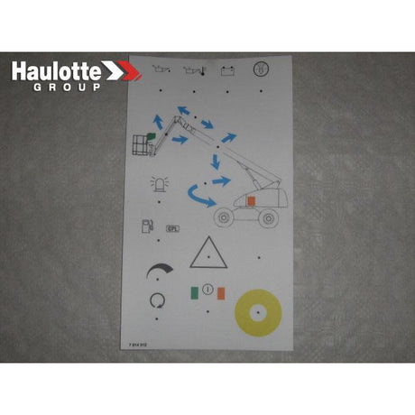 Part Number 3078143120 Coffret Tourel Label fits Haulotte