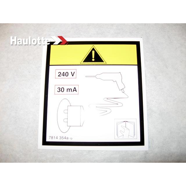 3078143540 Prise 220V Label | Genuine Haulotte