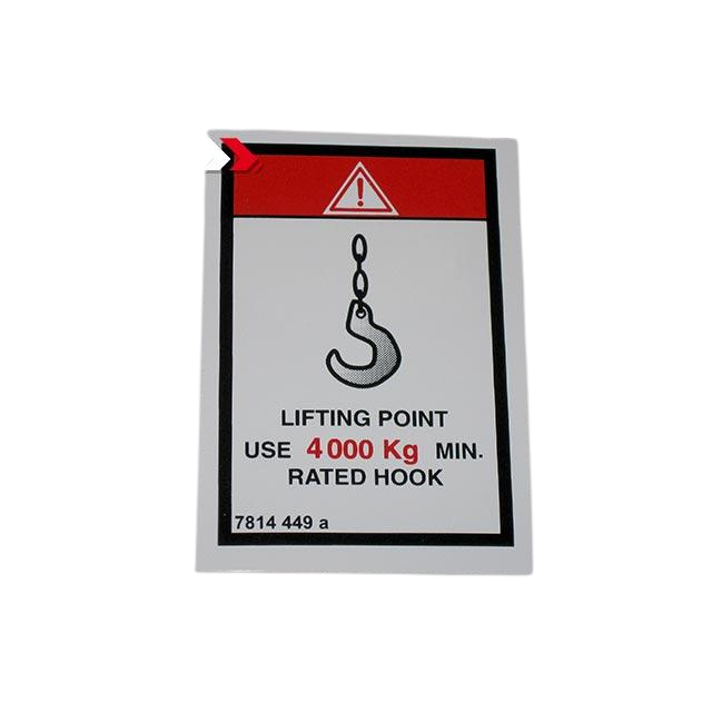 3078144490 Load Capacity Label | Genuine Haulotte