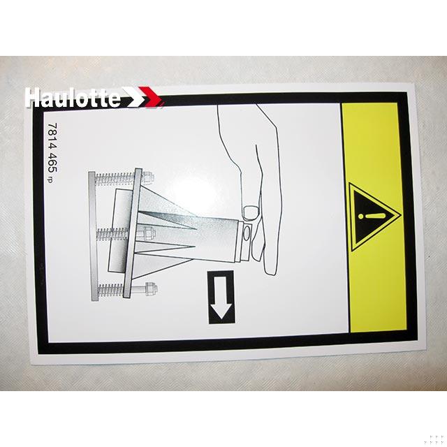 3078144650 Tilt Sensor Label | Genuine Haulotte