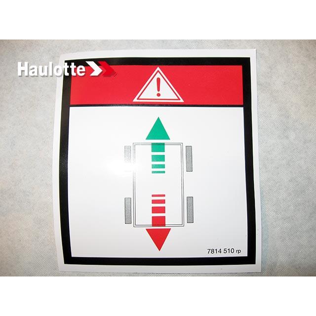 3078145100 Direction Label | Genuine Haulotte