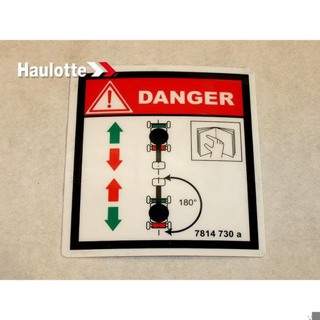 Part Number 3078147300 Direction Of Travel Label fits Haulotte