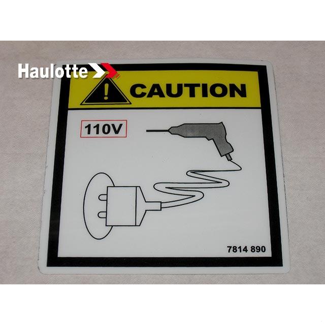 3078148900 110 V Socket " Label " | Genuine Haulotte