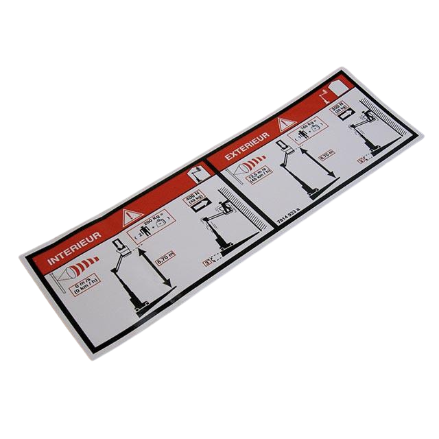 3078149330 Floor Height + Load Label | Genuine Haulotte