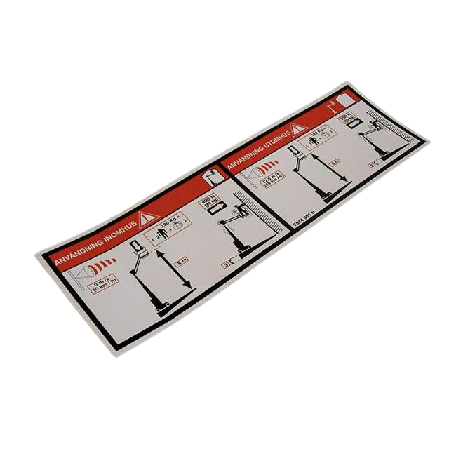 Part Number 3078149510 Floor Height + Load Label fits Haulotte