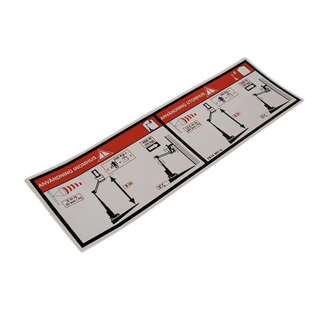 Part Number 3078149510 Floor Height + Load Label fits Haulotte