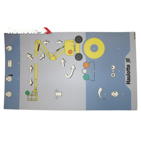 Part Number 3078149800 Bottom Panel Label fits Haulotte