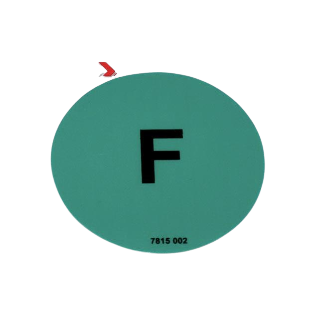 3078150020 Diesel Machine Label, Green F | Genuine Haulotte