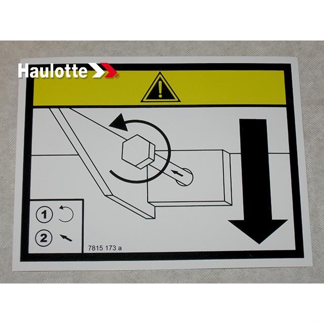 3078151730 Label | Genuine Haulotte