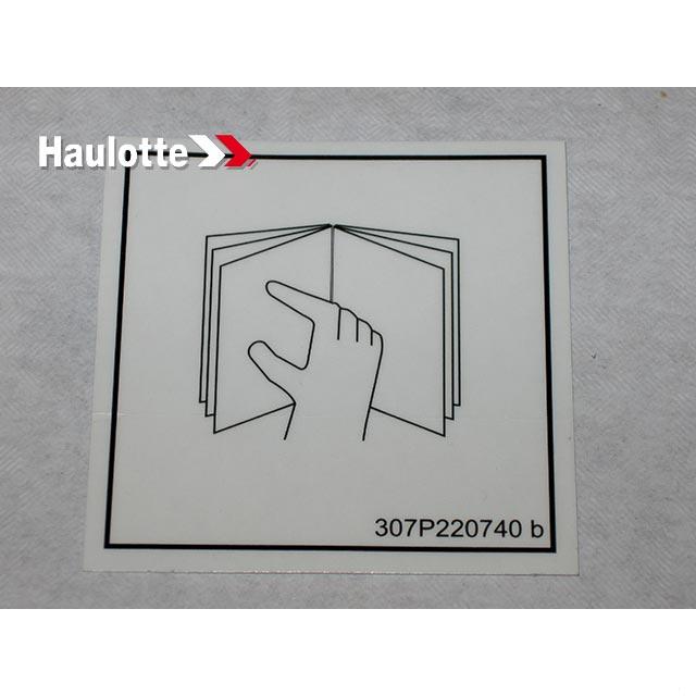 307P220740 Label | Genuine Haulotte