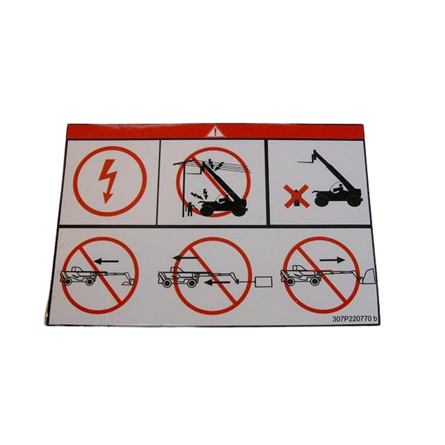 307P220770 Label | Genuine Haulotte