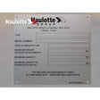 Part Number 307P224450 Manufacturer Plate fits Haulotte