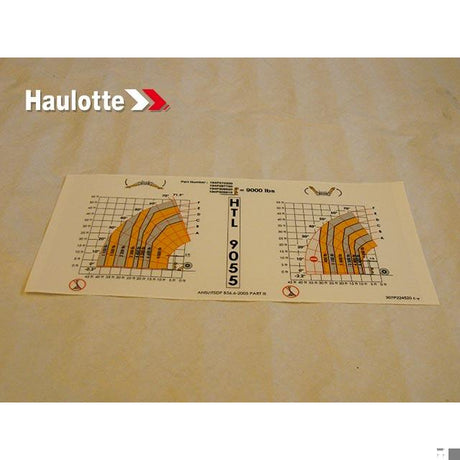 Part Number 307P224520 Performance Chart fits Haulotte