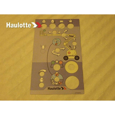 Part Number 307P226210 Control Box Label fits Haulotte