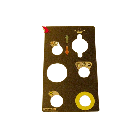 Part Number 307P227960 Upper Control Box Label fits Haulotte
