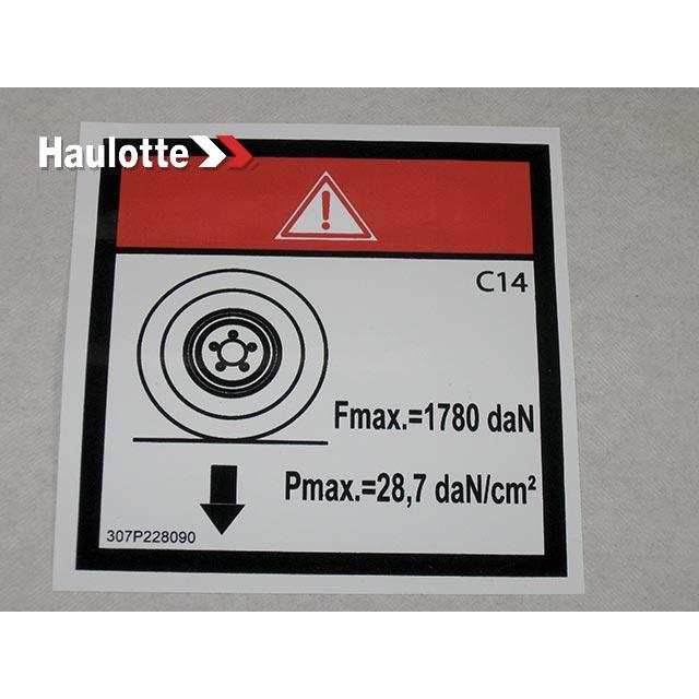 307P228090 Load On One Wheel | Genuine Haulotte