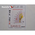 Part Number 307P228240 Load Chart fits Haulotte