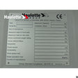 Part Number 307P230120 Manufacturer Plate fits Haulotte