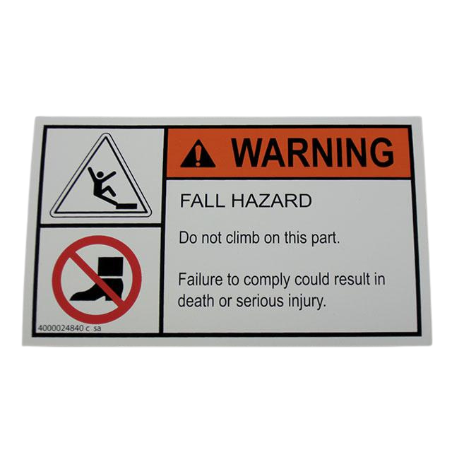 4000024840 Decal-Warning-Fall Hazard | Genuine Haulotte