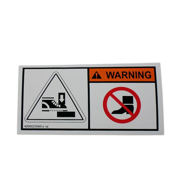 4000025060 Feet Injury Label | Genuine Haulotte