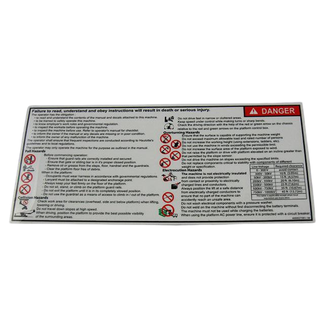 Part Number 4000027580 Troubleshooting fits Haulotte