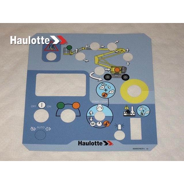 4000034020 Decal, Control Box | Genuine Haulotte