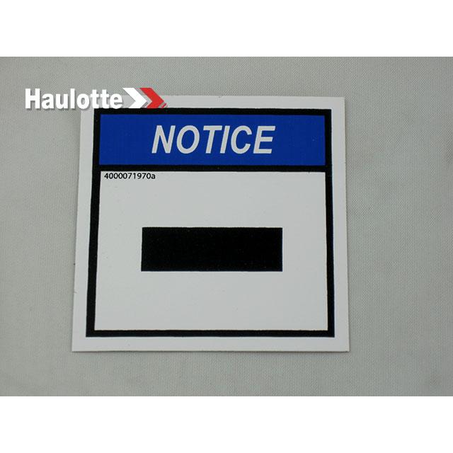 4000071970 Decal-Battery Negative | Genuine Haulotte