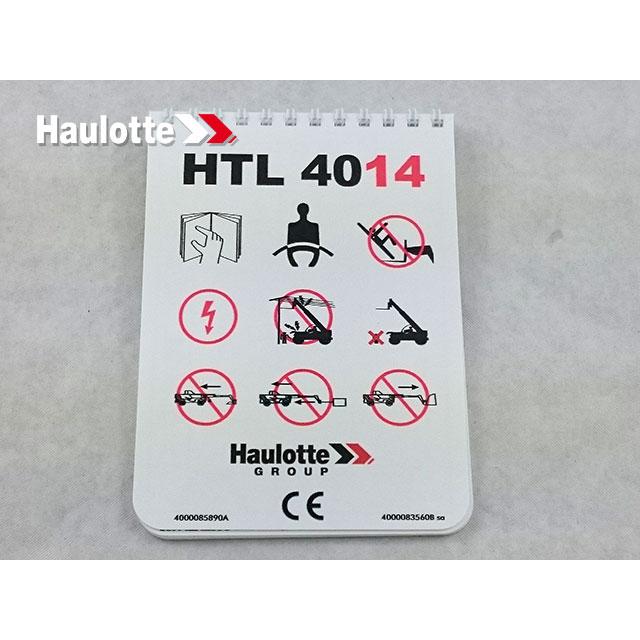 Part Number 4000083560 Chart Working Aera 4014Prevol- fits Haulotte