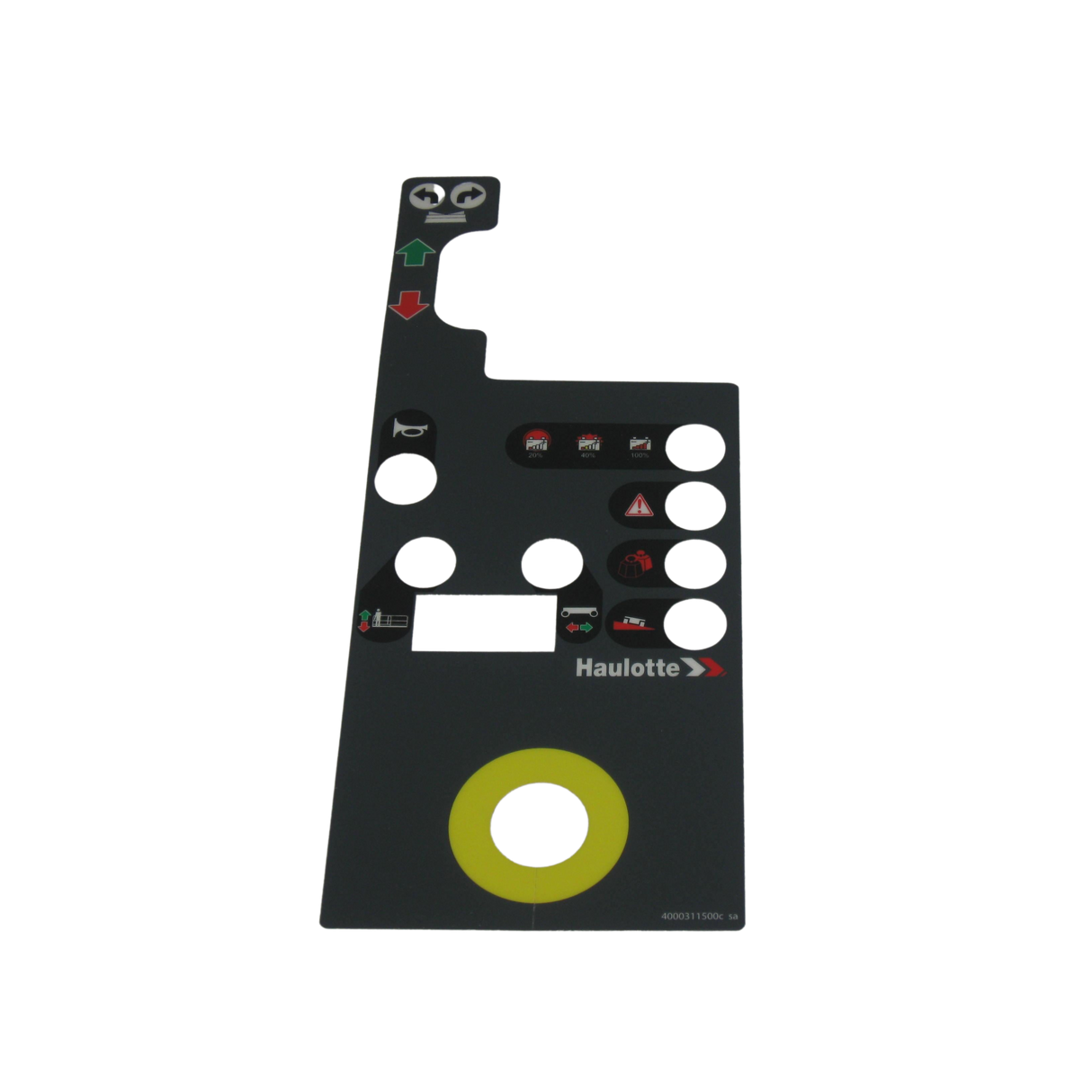 Part Number 4000311500 Upper Control Box Label fits Haulotte