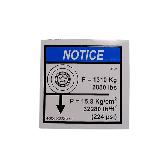 4000326220 Ground Pressure Load C8W | Genuine Haulotte