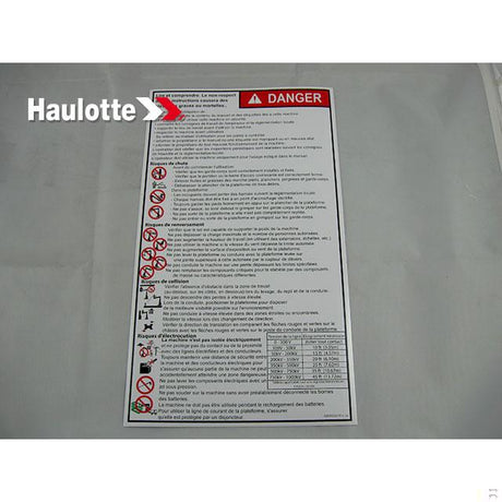 Part Number 4000326310 Troubleshooting fits Haulotte