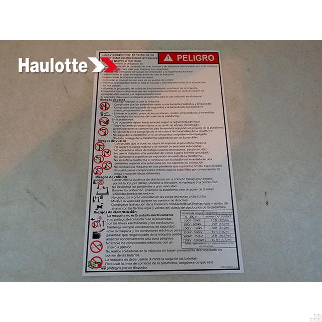 4000326900 Troubleshooting | Genuine Haulotte