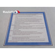Part Number 4000359920 Instruction Label fits Haulotte