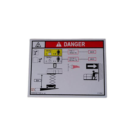 Part Number 4000467340 Load Height C10.1N fits Haulotte