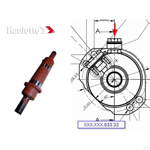 4000471710 Steering Cylinder See 4000474160 | Genuine Haulotte