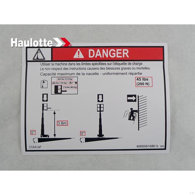 4000561680 Load Height 6P | Genuine Haulotte