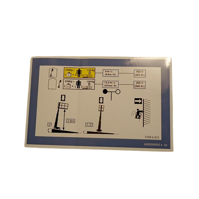 Part Number 4000596950 Load Height 6 fits Haulotte