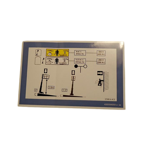 Part Number 4000596950 Load Height 6 fits Haulotte
