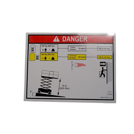 Part Number 4000701060 Load Height fits Haulotte