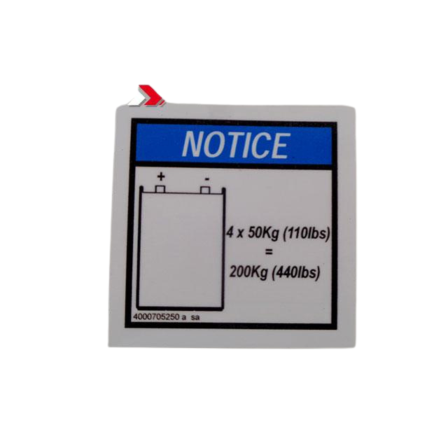 4000705250 Info-Explanation Label | Genuine Haulotte