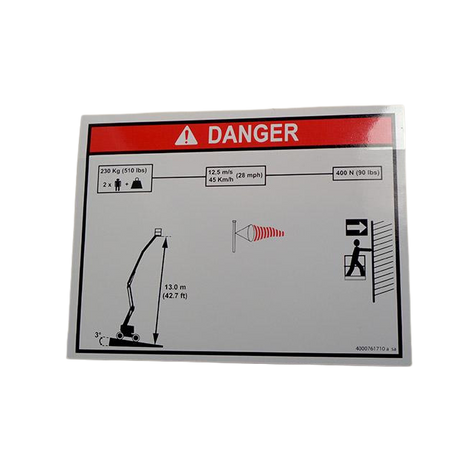 Part Number 4000761710 Load Height fits Haulotte